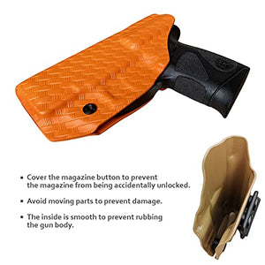 Taurus G3C Holster, Taurus G2C Holster, Carbon Fiber Kydex Holster IWB For Taurus G3C / G2C 9mm G2S / Millennium PT111 G2 / PT140 Pistol, Inside Waistband Concealed Holster Taurus G3C - Orange, Right