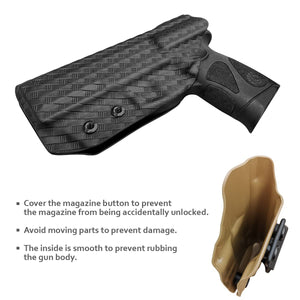 Taurus G3 Holster, Carbon Fiber Kydex Holster IWB for Taurus G3 9mm / .40 Pistol Case - G3 Taurus Holster 9mm - Inside Waistband Concealed Holster Taurus G3 IWB Kydex Accessories (Black)