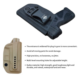 G2C IWB Holster Fit: Taurus G2C & Millennium PT111 G2 / PT140 Concealed Holster for Taurus G2C 9mm - Kydex Holster Taurus PT111 G2C Concealed Carry Pistol Case - Adj. Height & Cant - Entrance Widen - Black - PoLe.Craft Holster & Knives