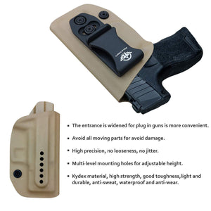 IWB Kydex Holster Fit: Sig Sauer P365 Concealed Carry - Kydex Holster for Sig Sauer P365 IWB Holster Sig 365 Accessories - IWB Concealed Holster P365 Pistol Case - Tan - PoLe.Craft Holster & Knives