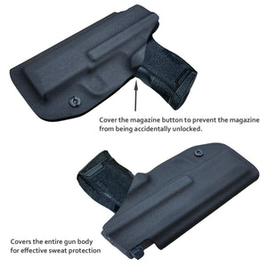 IWB Kydex Holster Fit: Sig Sauer P365 Concealed Carry - Kydex Holster for Sig Sauer P365 IWB Holster Sig 365 Accessories - IWB Concealed Holster P365 Pistol Case - Black - PoLe.Craft Holster & Knives