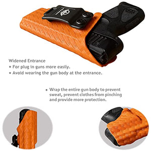 Taurus G3C Holster, Taurus G2C Holster, Carbon Fiber Kydex Holster IWB For Taurus G3C / G2C 9mm G2S / Millennium PT111 G2 / PT140 Pistol, Inside Waistband Concealed Holster Taurus G3C - Orange, Right