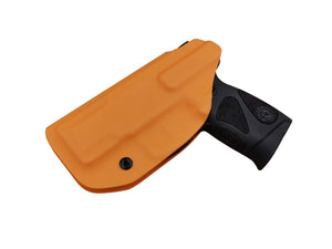 Taurus G2C Holsters IWB For Taurus G2C & Millennium PT111 G2 / PT140 Concealed Holster for Taurus G2C 9mm Gun - Adj. Cant Retention - Cover Mag-Button - No Wear - No Jitter - Orange, Right