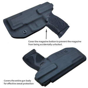 G2C IWB Holster Fit: Taurus G2C & Millennium PT111 G2 / PT140 Concealed Holster for Taurus G2C 9mm - Kydex Holster Taurus PT111 G2C Concealed Carry Pistol Case - Adj. Height & Cant - Entrance Widen - Black - PoLe.Craft Holster & Knives