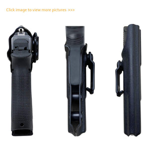 Kydex IWB Holster Custom Fit: Glock17 / Glock 22 / Glock 31 (Gen 3 4 5) Pistol - Inside Waistband Concealed Carry - Adj. Cant Retention - Cover Mag-Buttom - Widened Entrance - No Wear, No Jitter