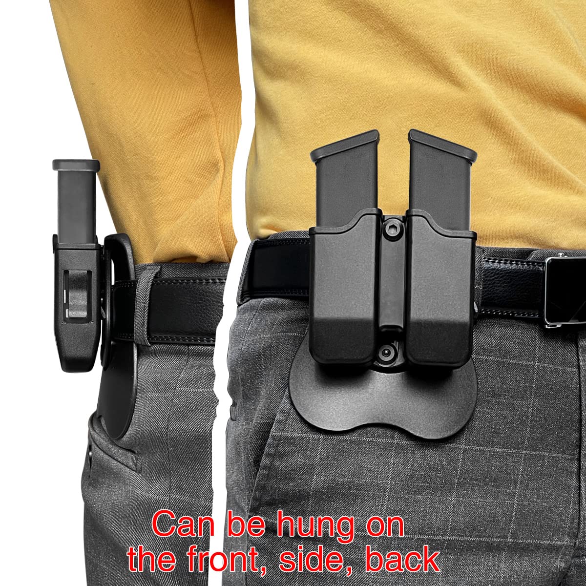 Tactical IWB OWB Gun Holster with Magazine Pouch Concealed Carry