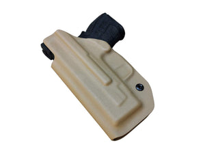 IWB Tactical KYDEX Gun Holster Custom Fits: SpringField XD-9 Single Stack Pistol Case Inside Waistband Carry Concealed Holster Guns Accessories Pouch Bag - Tan - PoLe.Craft Holster & Knives