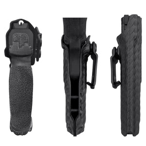 M&P 9mm Holster, M&P 2.0 Holster, Carbon Fiber Kydex Holster IWB Custom Fit: Smith & Wesson M&P 9mm M2.0 4"/4.25" Pistol - Inside Waistband Concealed Carry - Cover Mag-Button - Widened Entrance - No Wear, No Jitter (Black)