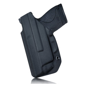Kydex IWB Holster Fit: Smith & Wesson M&P 45 Shield M2.0 9mm .40 S&W / Crimson Trace Laser Concealed Carry - Inside Waistband Carry Concealed Holster M&P Shield 9mm - Black - PoLe.Craft Holster & Knives