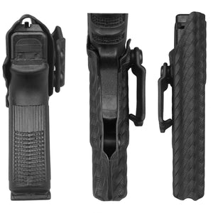 Glock 19 Holster, Carbon Fiber Kydex Holster IWB for Glock 19 19X Glock 23 Glock 25 Glock 32 Glock 45 (Gen 3 4 5) Pistol Case - Inside Waistband Carry Concealed Holster Glock 19 IWB (Black, Right)