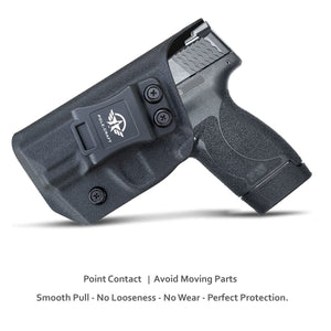 M&P 45 Shield Holster IWB Kydex Holster Custom Fit: Smith & Wesson M&P 45 Shield M2.0 3.3”Barrel Pistol - Inside Waistband Concealed Carry - Adj. Cant Retention - Cover Mag-Button - No Wear, No Jitter