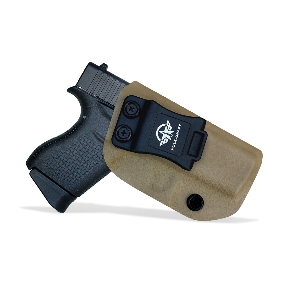 Glock 26 Holster IWB Kydex For Glock 26 / Glock 27 / Glock 33 Pistol Case -  Inside Waistband Carry Concealed Holster Glock 26 / Glock 27 Holsters IWB  Kydex Guns Accessories (Tan, Right / Left Hand Draw) – PoLe.Craft Holster, image size:1200x1200