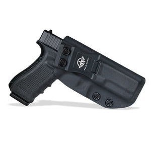 KYDEX IWB Holster Glock 17 Glock 22 Glock 31 Gun Holster IWB Inside Waistband Carry Concealed Holster Glock 17 Pistol Case Accessories - Black - PoLe.Craft Holster & Knives